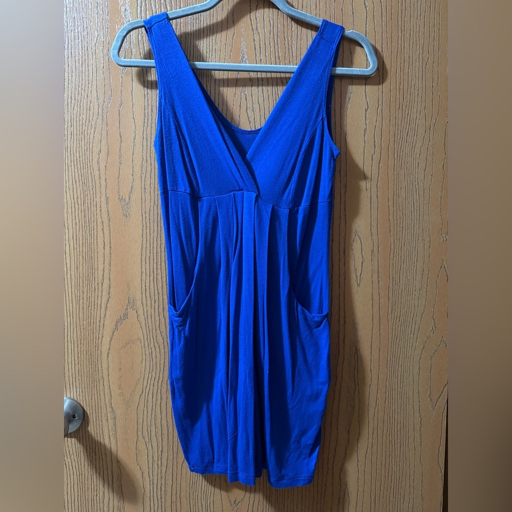 Forever 21 Royal Blue V-Neck Dress